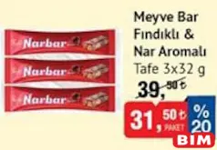 TAFE MEYVE BAR FINDIKLI&NAR AROMALI 3X32 G